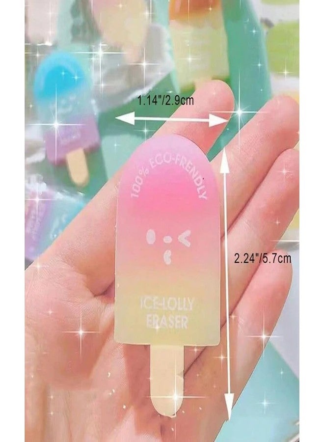 YONIMI Eco Ice Lolly Erasers - Fun for Kids, Friendly for Earth | Kids' Favorite! 100% Eco-Friendly Ice Lolly Erasers by | Fun, Cute, and Planet Friendly (3 pcs) - Image 3